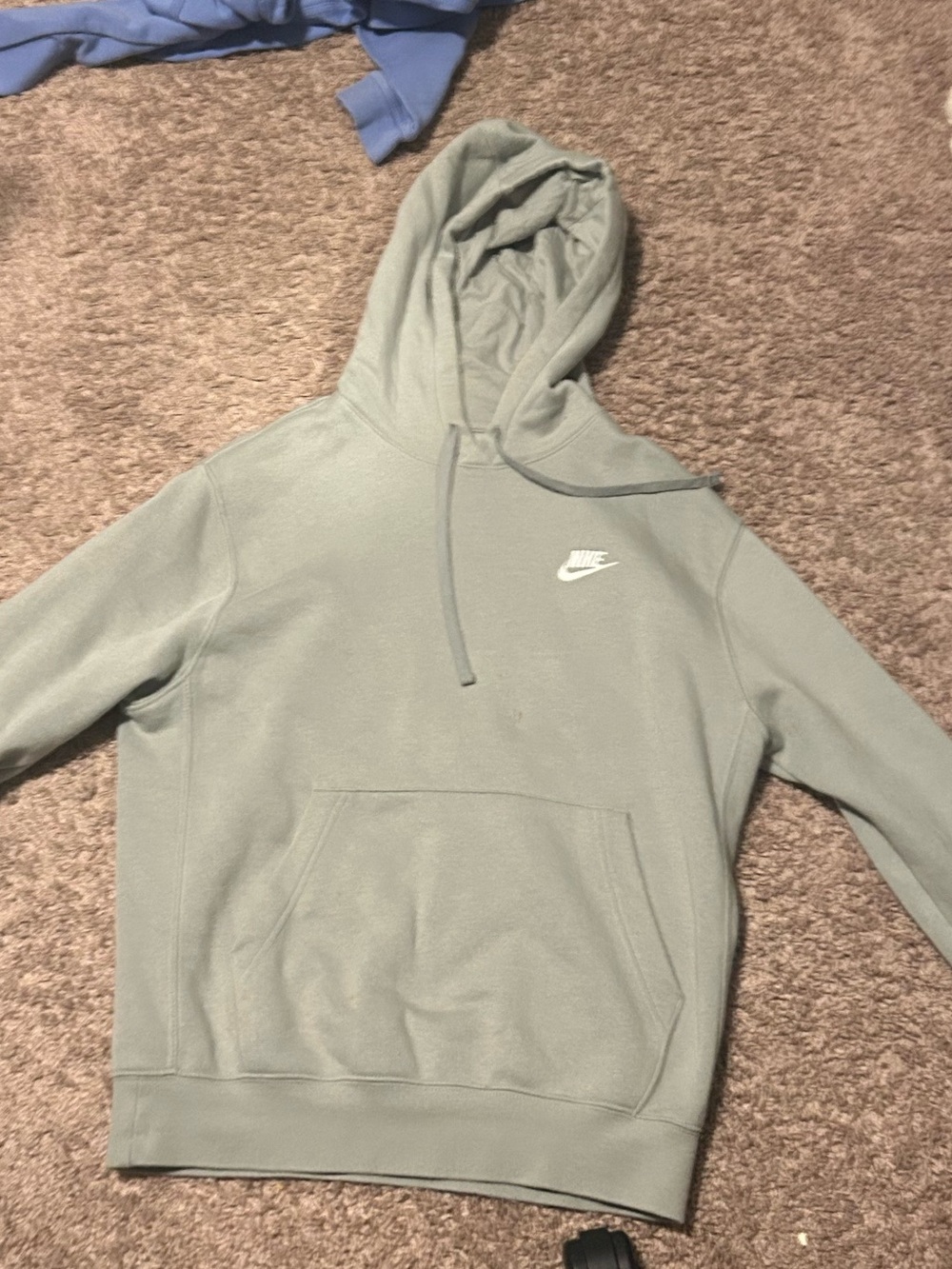 Men’s Light Green Nike Hooded Sweatshirt